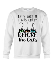 CAT - I Was Crazy Before The Cat Crewneck Sweatshirt tile