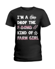 FMV - A Drop The F-Bomb Kind Of Farm Girl Ladies T-Shirt tile