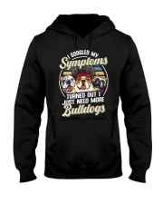 DOG - I Googled My Symptoms - Bull Dog Hooded Sweatshirt tile