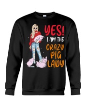 FMV - Crazy Pig Lady Crewneck Sweatshirt tile
