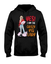 FMV - Crazy Pig Lady Hooded Sweatshirt tile