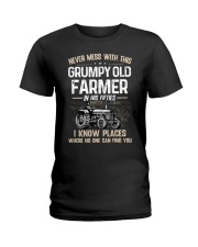 FMV - Nerver Mess With This Grumpy Old Farmer 50s Ladies T-Shirt tile