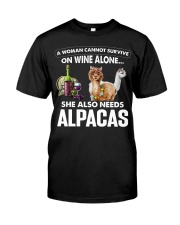 FMV - She Also Needs Alpacas Classic T-Shirt front