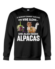 FMV - She Also Needs Alpacas Crewneck Sweatshirt tile