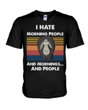 FMV - I Have Morning People Sheep V-Neck T-Shirt tile