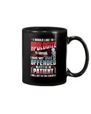 WTC - I Would Like To Apologize Mug tile