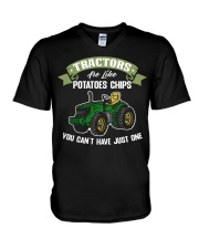 FMV - Tractors Are Like Potatoes Chips V-Neck T-Shirt tile