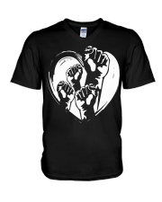 MLF - Black Heart Love V-Neck T-Shirt tile