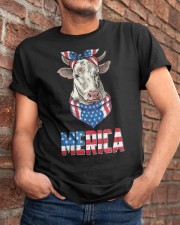 FMV - Farm Animal Patriot - COW Classic T-Shirt apparel-classic-tshirt-lifestyle-26