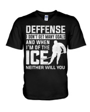 HCK - Ice Hockey Player Sport Lovers V-Neck T-Shirt tile