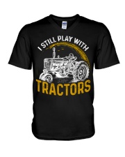 FMV - Tractor - I Still Play With Tractors V-Neck T-Shirt tile