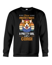 DOG - Never Underestimate A Corgi Girl Crewneck Sweatshirt tile