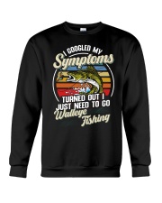 FSH - I Googled My Symptoms Walleye Fishing Crewneck Sweatshirt tile