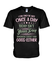 FMV - This Farm Girl Can Only Be Nice Once A Day V-Neck T-Shirt tile