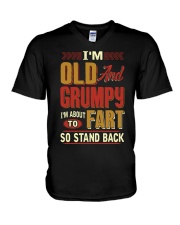 WTC - I'm About To Fart So Stand Back V-Neck T-Shirt tile