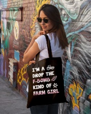 FMV - A Drop The F-Bomb Kind Of Farm Girl Tote Bag lifestyle-totebag-front-1