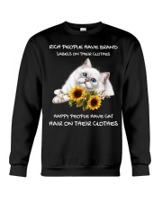 CAT - Happy People Have Cat Hair On Their Clothes Crewneck Sweatshirt tile