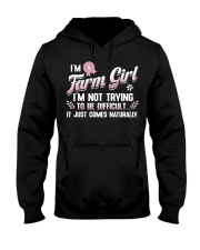 FMV - I'm A Farm Girl It Just Comes Naturally Hooded Sweatshirt tile