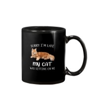 CAT - Sorry I'm Late Mug tile