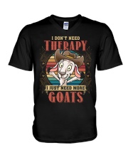 FMV - I Dont Need Therapy - Goats V-Neck T-Shirt tile