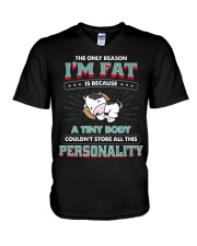 FMV - The Only Reason I'm Fat Cows V-Neck T-Shirt tile