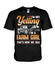 FMV - Farm Girl Talk V-Neck T-Shirt tile