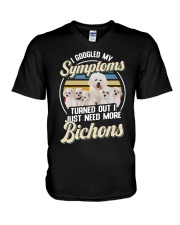 DOG - I Googled My Symptoms V-Neck T-Shirt tile