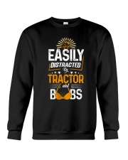 FMV - Easily Distracted By Tractors And Boobs Crewneck Sweatshirt tile