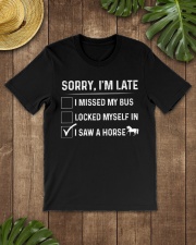 FMV - Sorry Im Late Horses Classic T-Shirt lifestyle-mens-crewneck-front-18