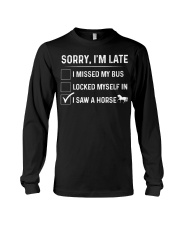 FMV - Sorry Im Late Horses Long Sleeve Tee tile