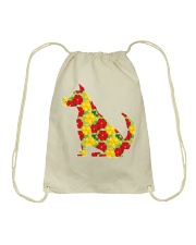 DOG - Flower Dog Drawstring Bag tile