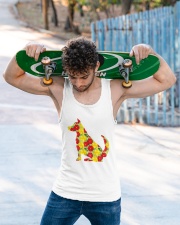 DOG - Flower Dog Unisex Tank apparel-tshirt-unisex-sleeveless-lifestyle-front-02