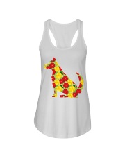 DOG - Flower Dog Ladies Flowy Tank tile