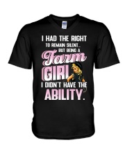 FMV - Farm Girl Didn't Have The Ability V-Neck T-Shirt tile
