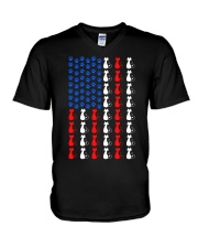 CAT - Ameowrican Flag V-Neck T-Shirt tile