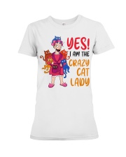 Crazy Cat Lady Premium Fit Ladies Tee tile