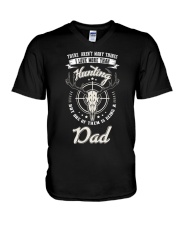 HNT - Hunter Being A Dad V-Neck T-Shirt tile