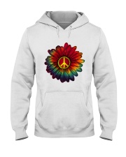 Hippie - Flower tie-dye Hooded Sweatshirt thumbnail