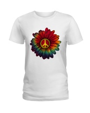 Hippie - Flower tie-dye Ladies T-Shirt thumbnail