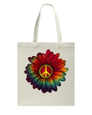 Hippie - Flower tie-dye Tote Bag thumbnail