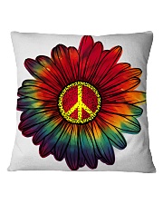Hippie - Flower tie-dye Square Pillowcase thumbnail