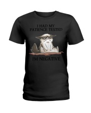 Cat - I Had My Patience Tested Ladies T-Shirt tile