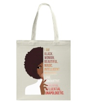 I Am Black Woman Tote Bag tile