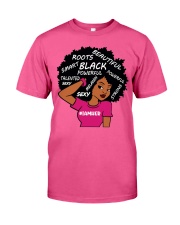 Black Powerful Classic T-Shirt front