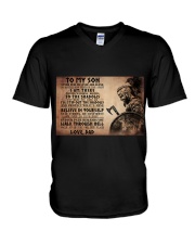 To My Son V-Neck T-Shirt tile