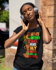 Juneteenth 1865 2 Classic T-Shirt apparel-ladies-t-shirt-lifestyle-front-84