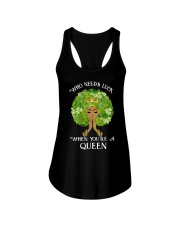Who Needs Luck Ladies Flowy Tank tile