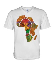 African American V-Neck T-Shirt tile