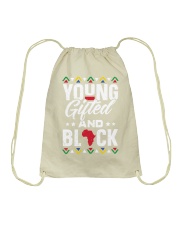 Young Gifted And Black Drawstring Bag tile