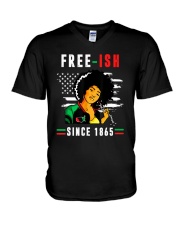 Freeish Since 1865 V-Neck T-Shirt tile